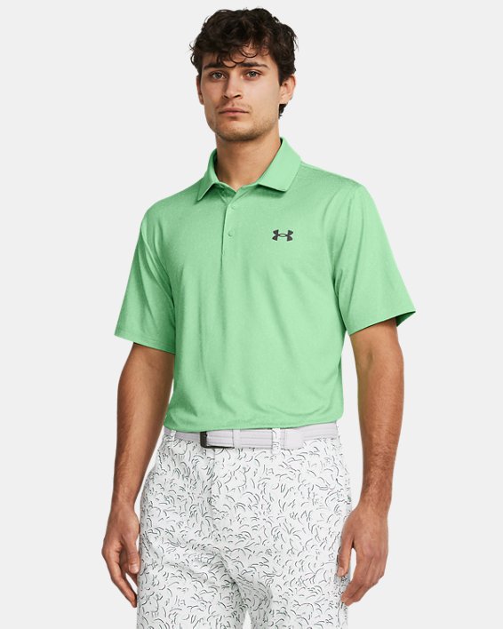 Men's UA Playoff 3.0 Coral Jacquard Polo in Green image number 0